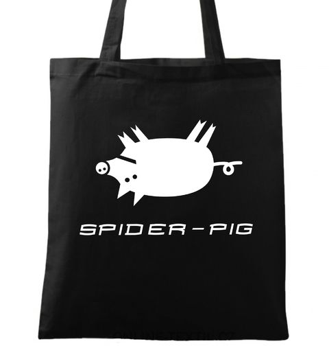 Obrázek produktu Bavlněná taška Spider-pig Spider-vepř