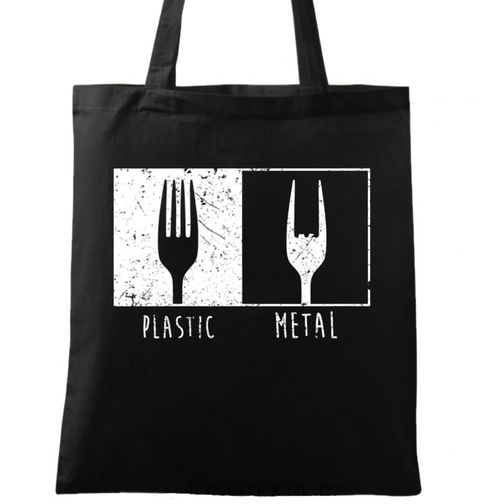 Obrázek produktu Bavlněná taška Plastic Metal Vidlička
