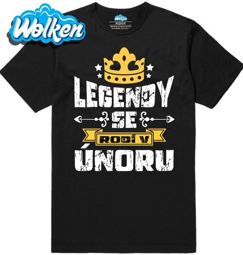 Obrázek produktu Pánské tričko Legendy se Rodí v Únoru