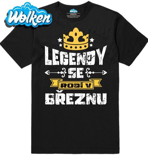 Obrázek produktu Pánské tričko Legendy se Rodí v Březnu