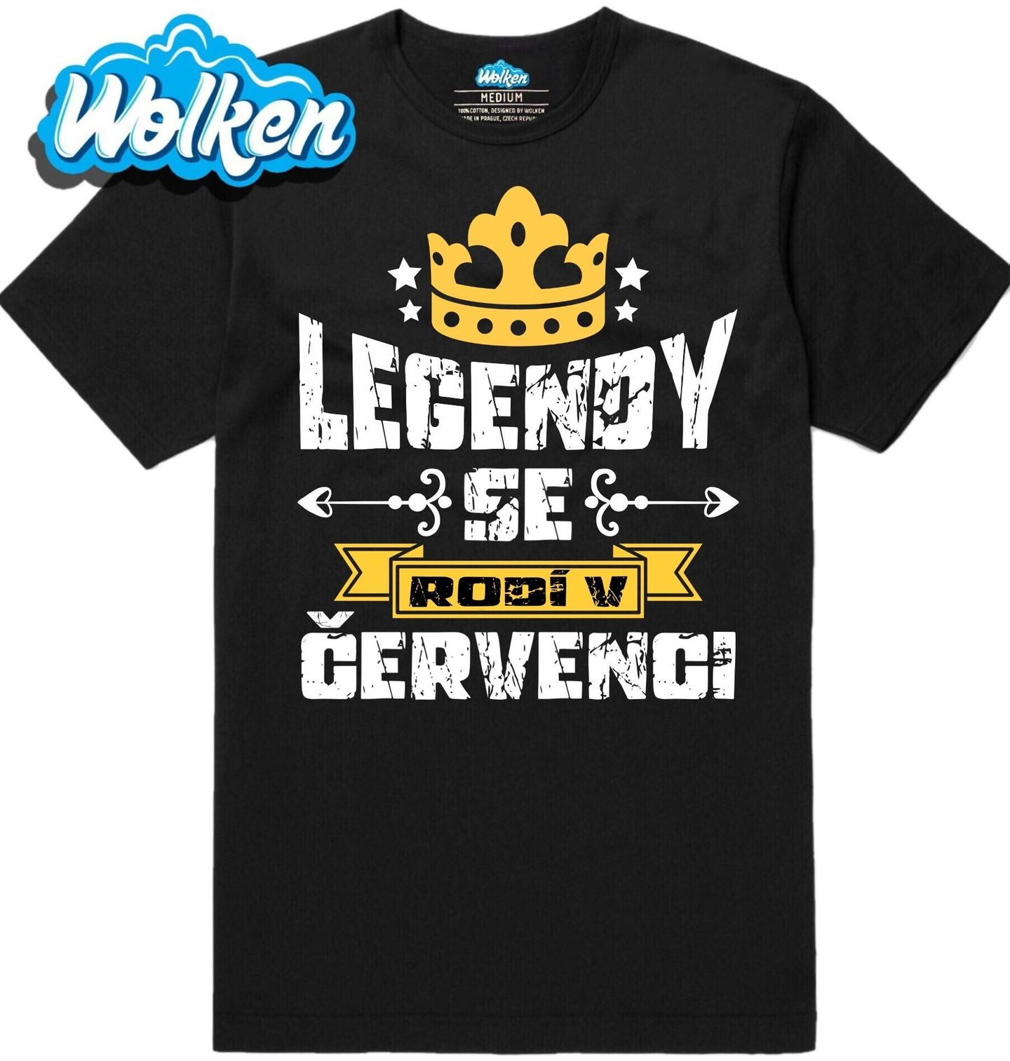 Pánské tričko Legendy se Rodí v Červenci.jpg