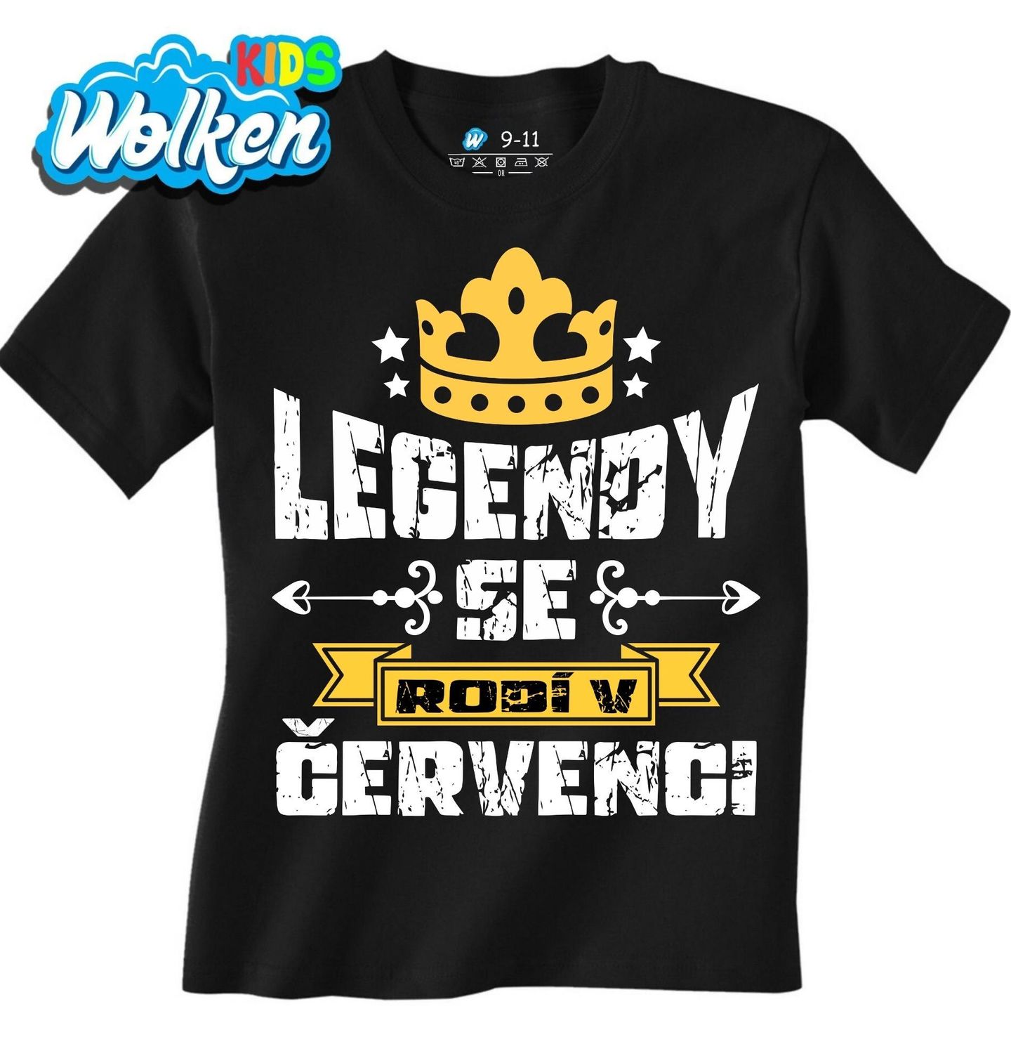 Dětské tričko Legendy se Rodí v Červenci.jpg