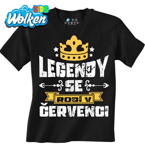 Obrázek produktu Dětské tričko Legendy se Rodí v Červenci