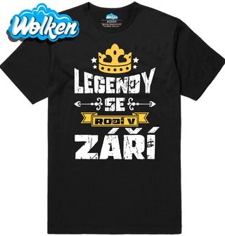 Pánské tričko Legendy se Rodí v Září.jpg