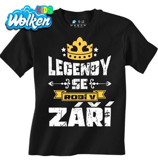 Dětské tričko Legendy se Rodí v Září.jpg