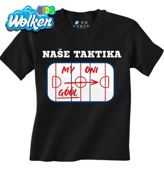 Dětské tričko Naše Hokejová Taktika Gól.jpg
