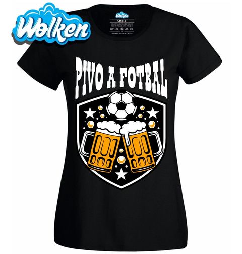 Obrázek produktu Dámské tričko Pivo a Fotbal