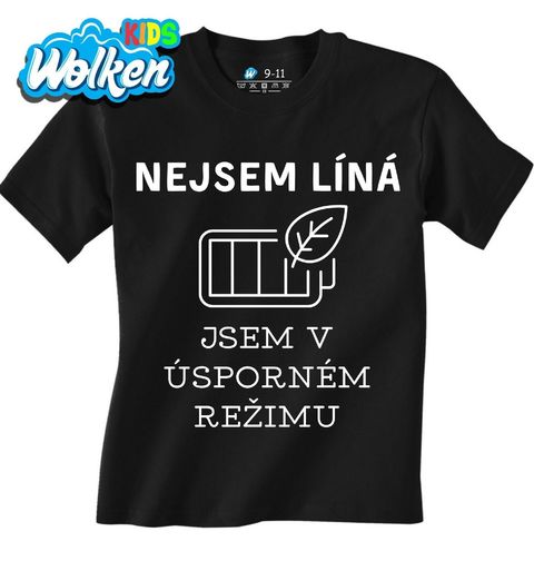 Obrázek produktu Dětské tričko Nejsem Líná Jsem v Úsporném Režimu