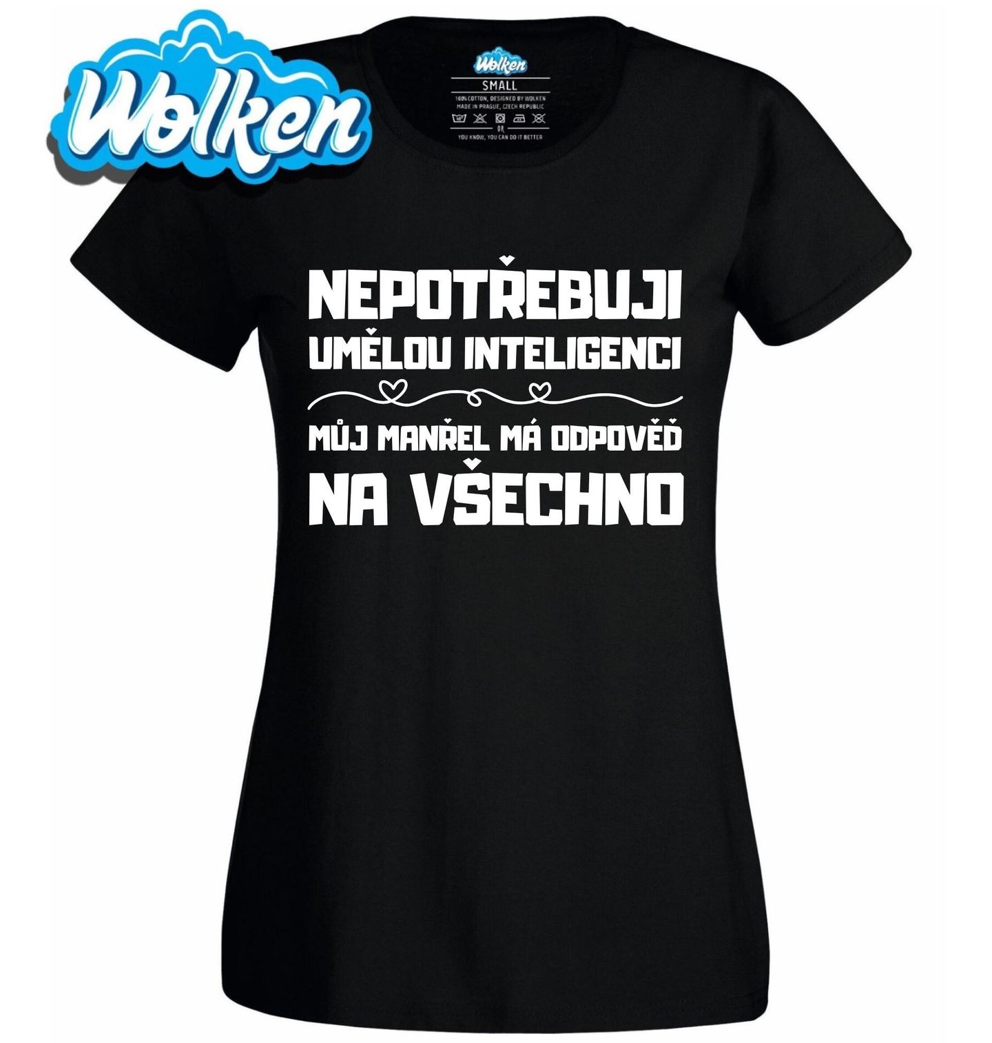 Dámské tričko Nepotřebuji AI - Můj Manžel Ví Vše.jpg
