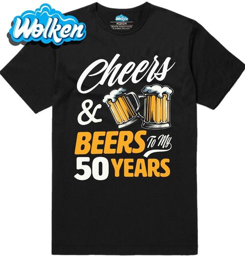 Obrázek produktu Pánské tričko Přípitek k 50. narozeninám Cheers & Beers to my 50 Years