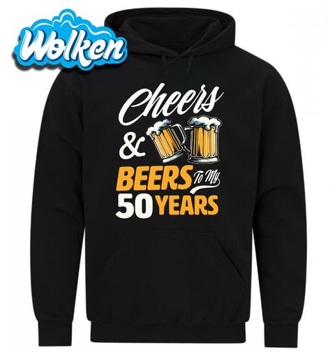Obrázek produktu Pánská mikina Přípitek k 50. narozeninám Cheers & Beers to my 50 Years