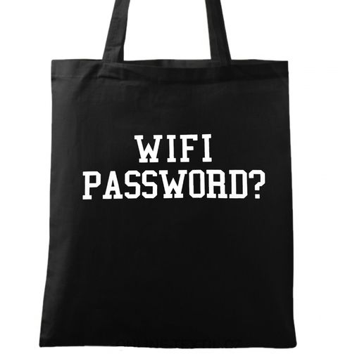 Obrázek produktu Bavlněná taška Wifi password?