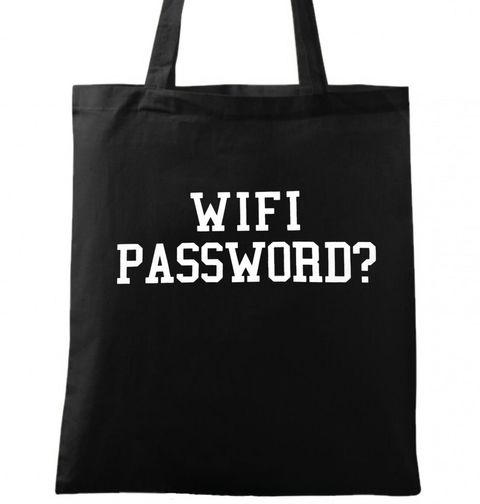 Obrázek produktu Bavlněná taška Heslo na Wifi? Wifi password?