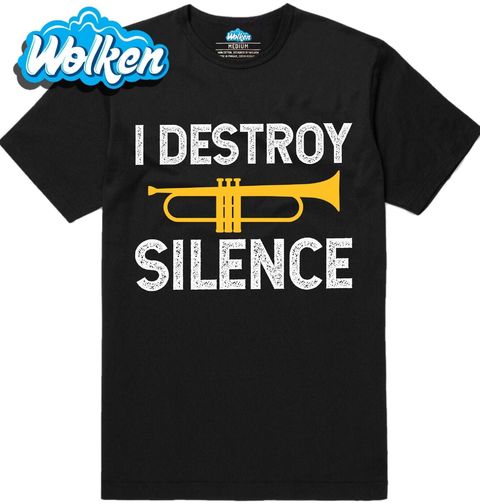 Obrázek produktu Pánské tričko I Destroy Silence Ničím Ticho Trubka