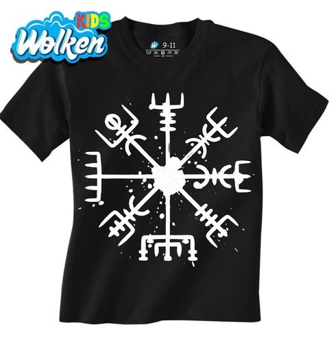 Obrázek produktu Dětské tričko Vikingský Kompas Vegvísir