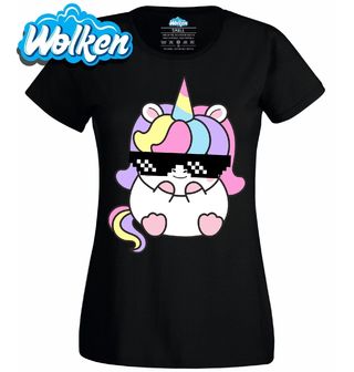 Dámské tričko Cool Unicorn s Brýlemi.jpg