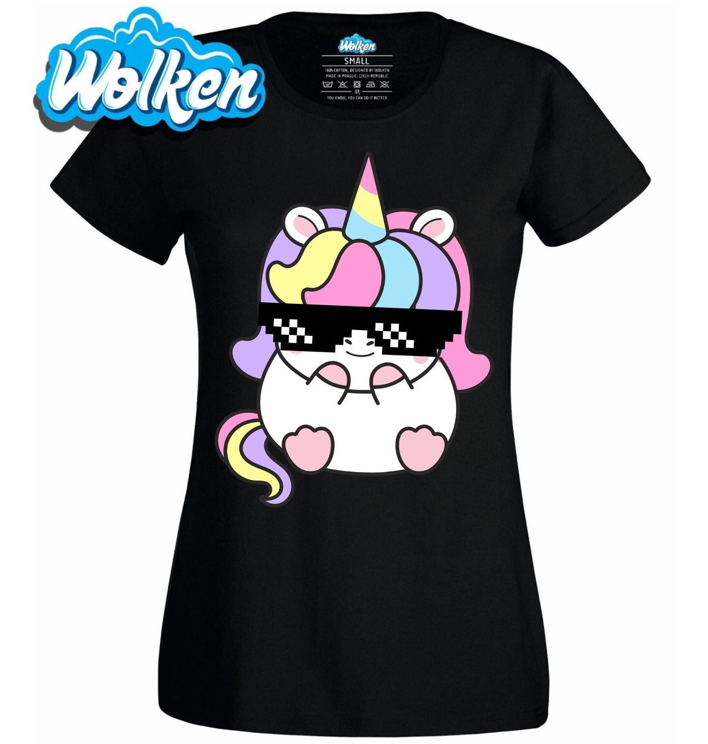 Dámské tričko Cool Unicorn s Brýlemi.jpg
