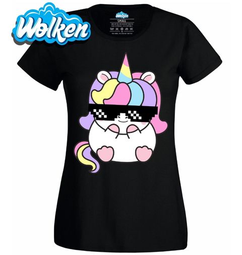 Obrázek produktu Dámské tričko Cool Unicorn s Brýlemi
