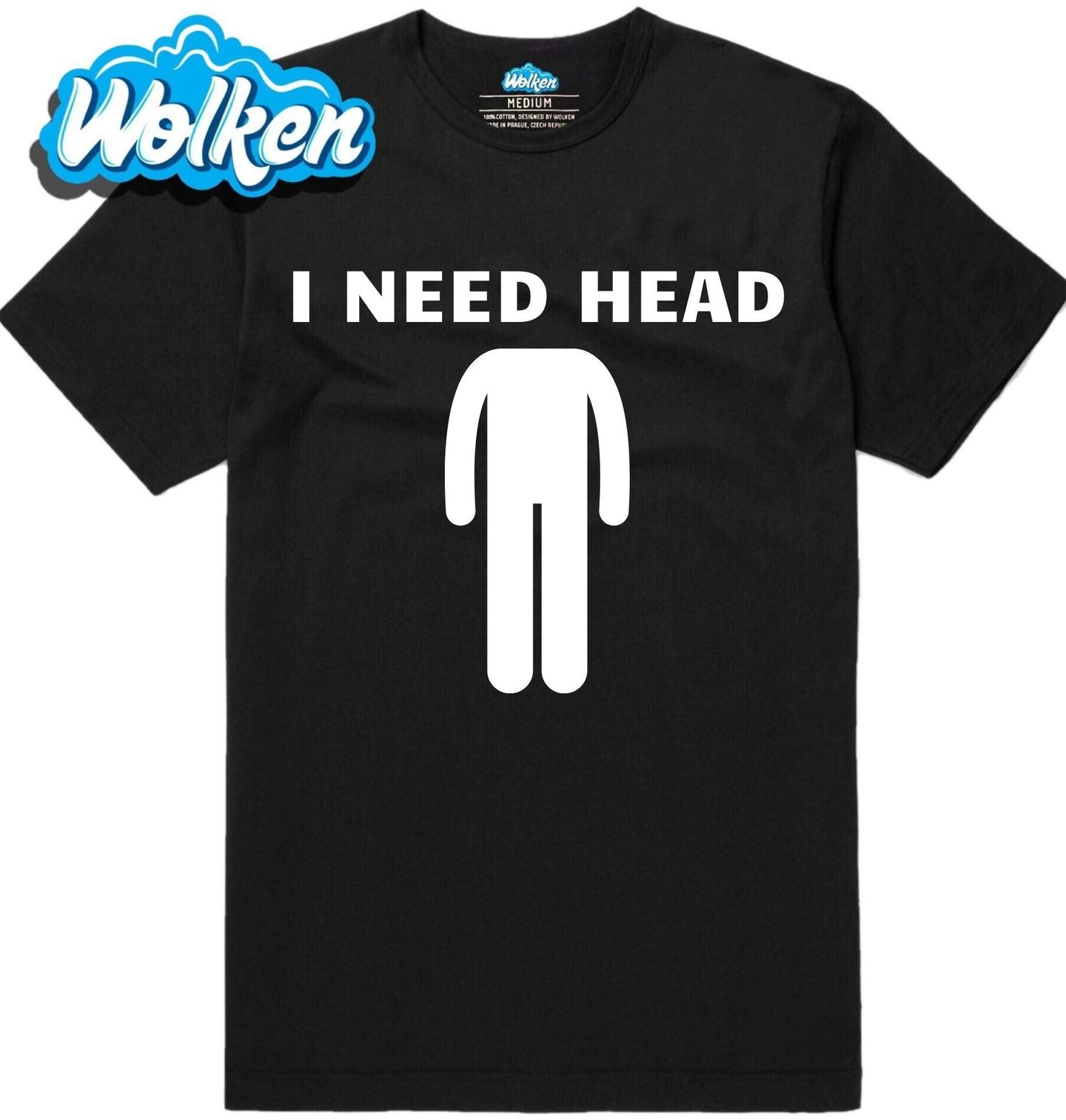 Pánské tričko I Need Head Potřebuju Hlavu.jpg