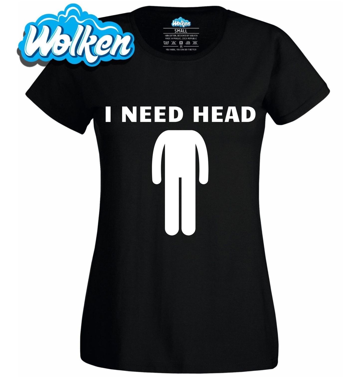 Dámské tričko I Need Head Potřebuju Hlavu.jpg