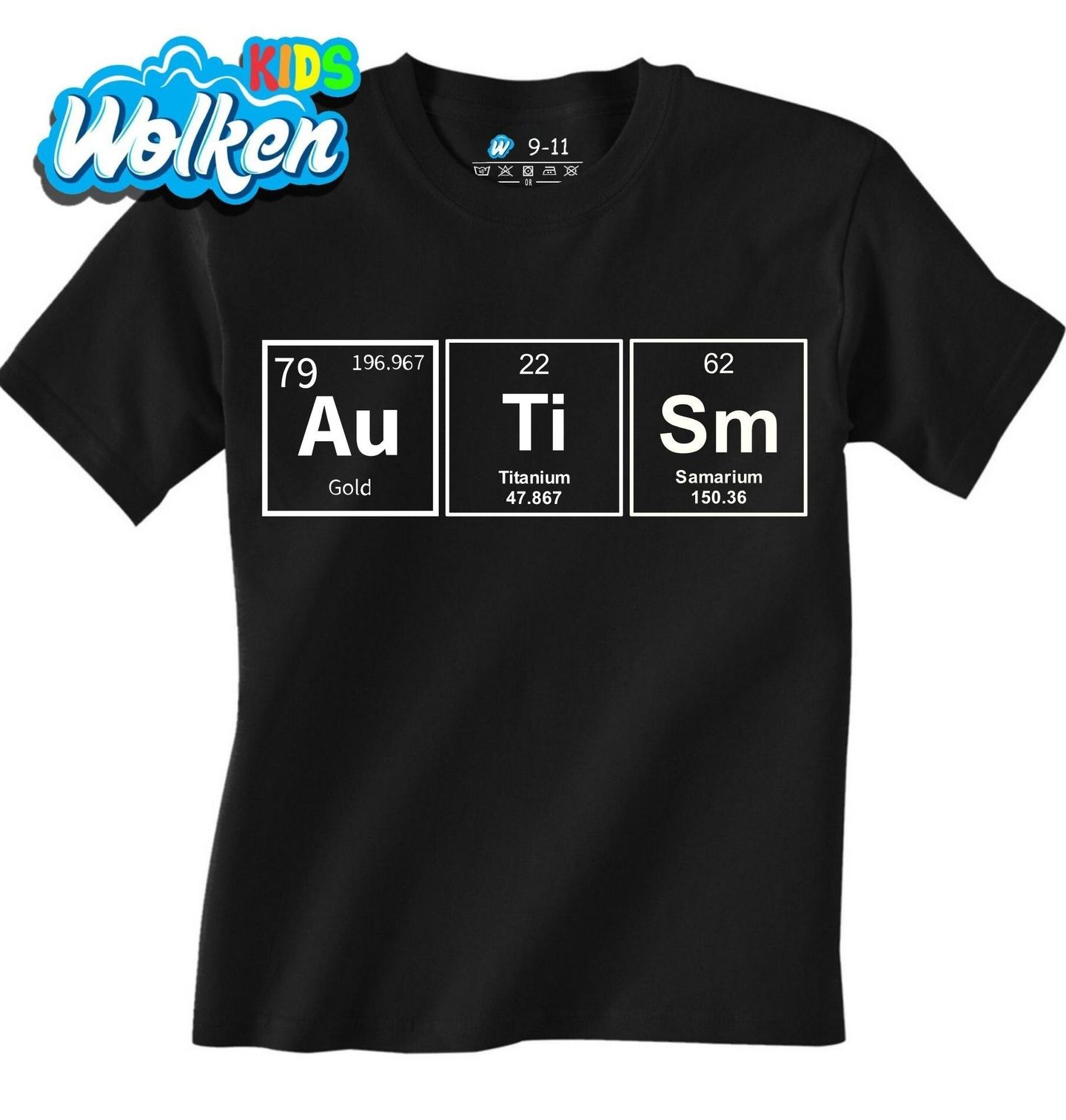 Dětské tričko Chemické prvky AuTiSm.jpg
