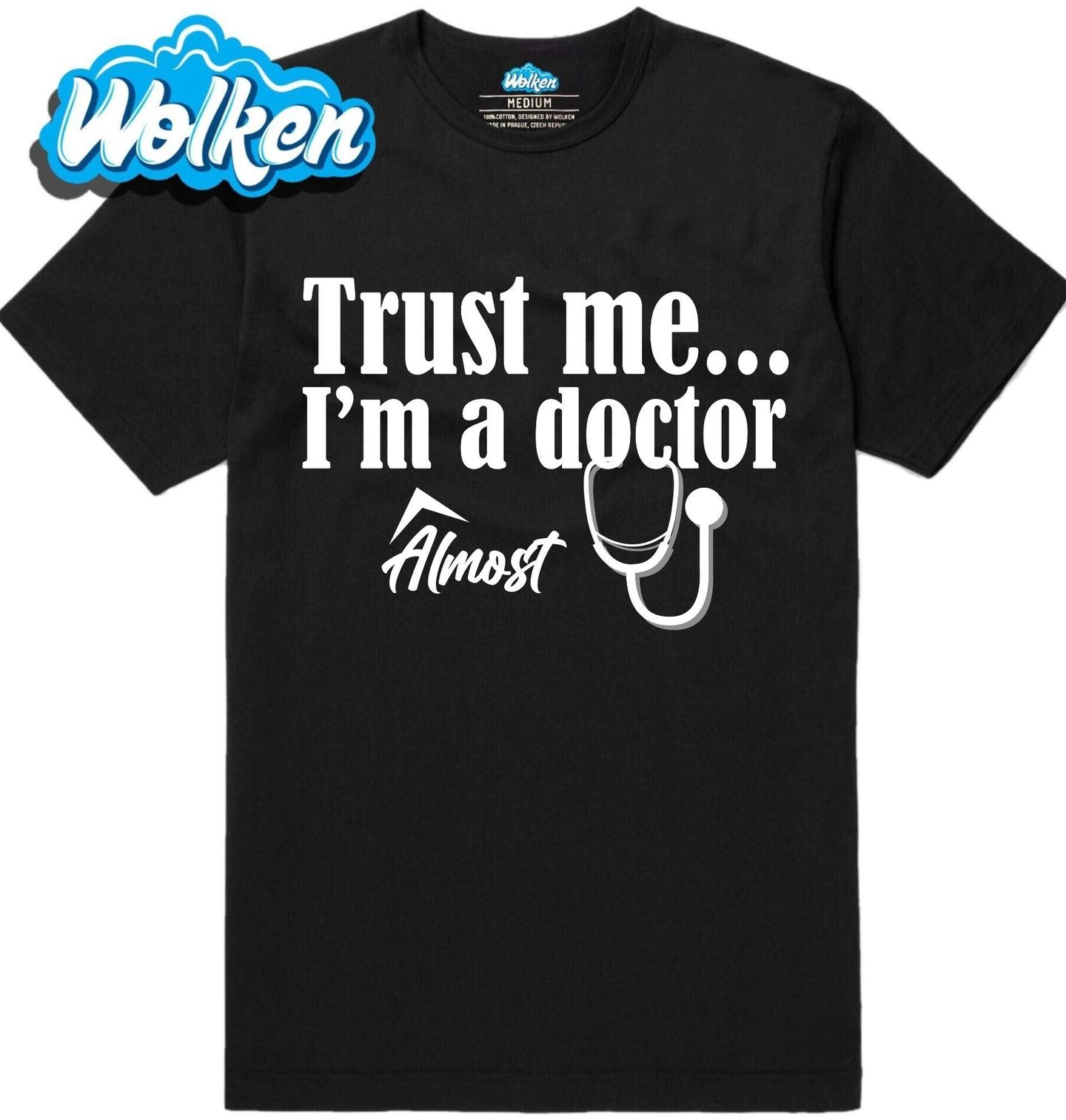 Pánské tričko Skoro Doktor.jpg