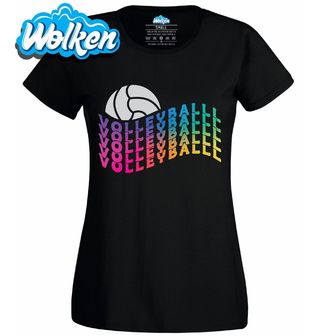 Dámské tričko Barevný Volleyball.jpg