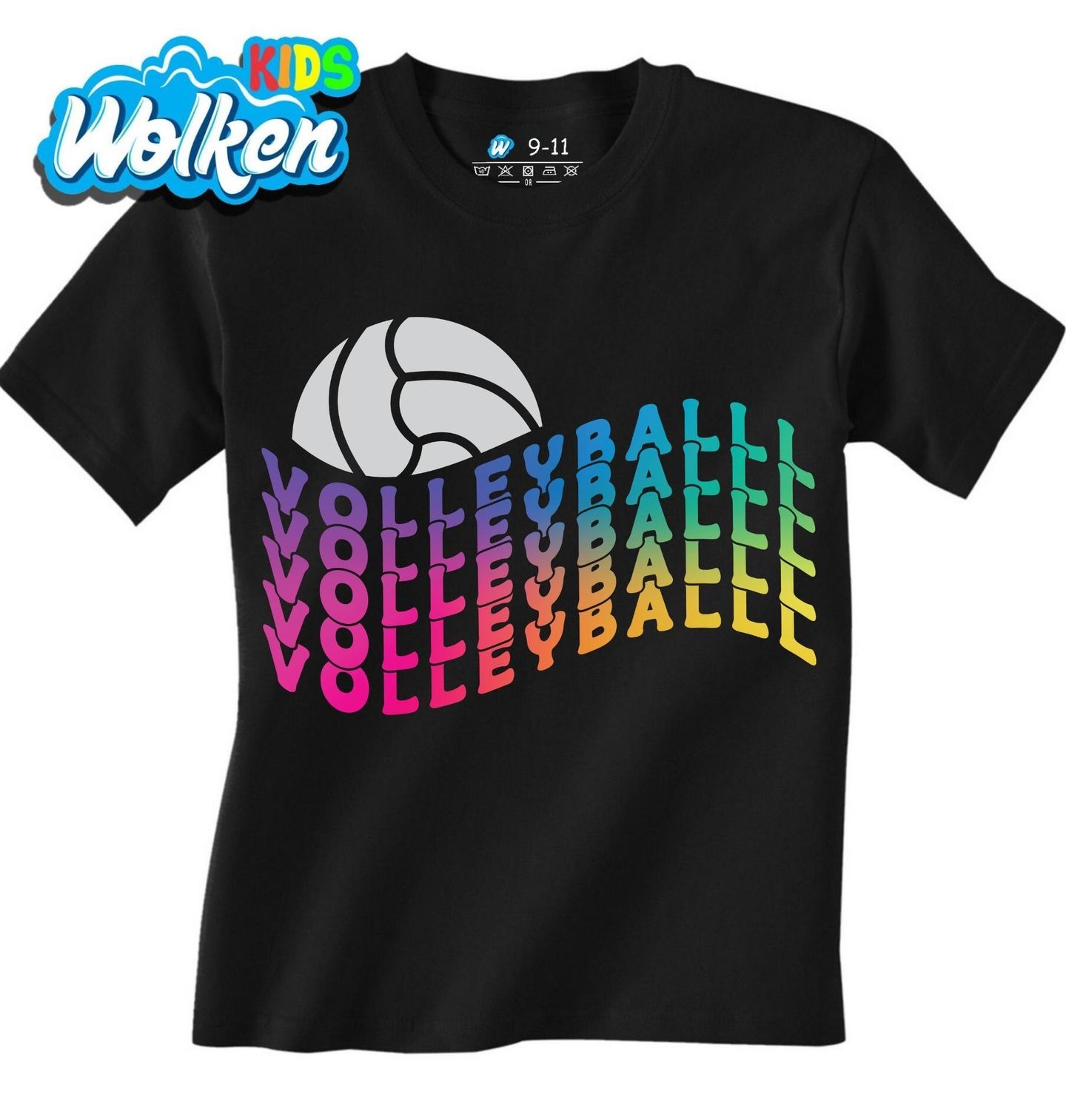 Dětské tričko Barevný Volleyball.jpg