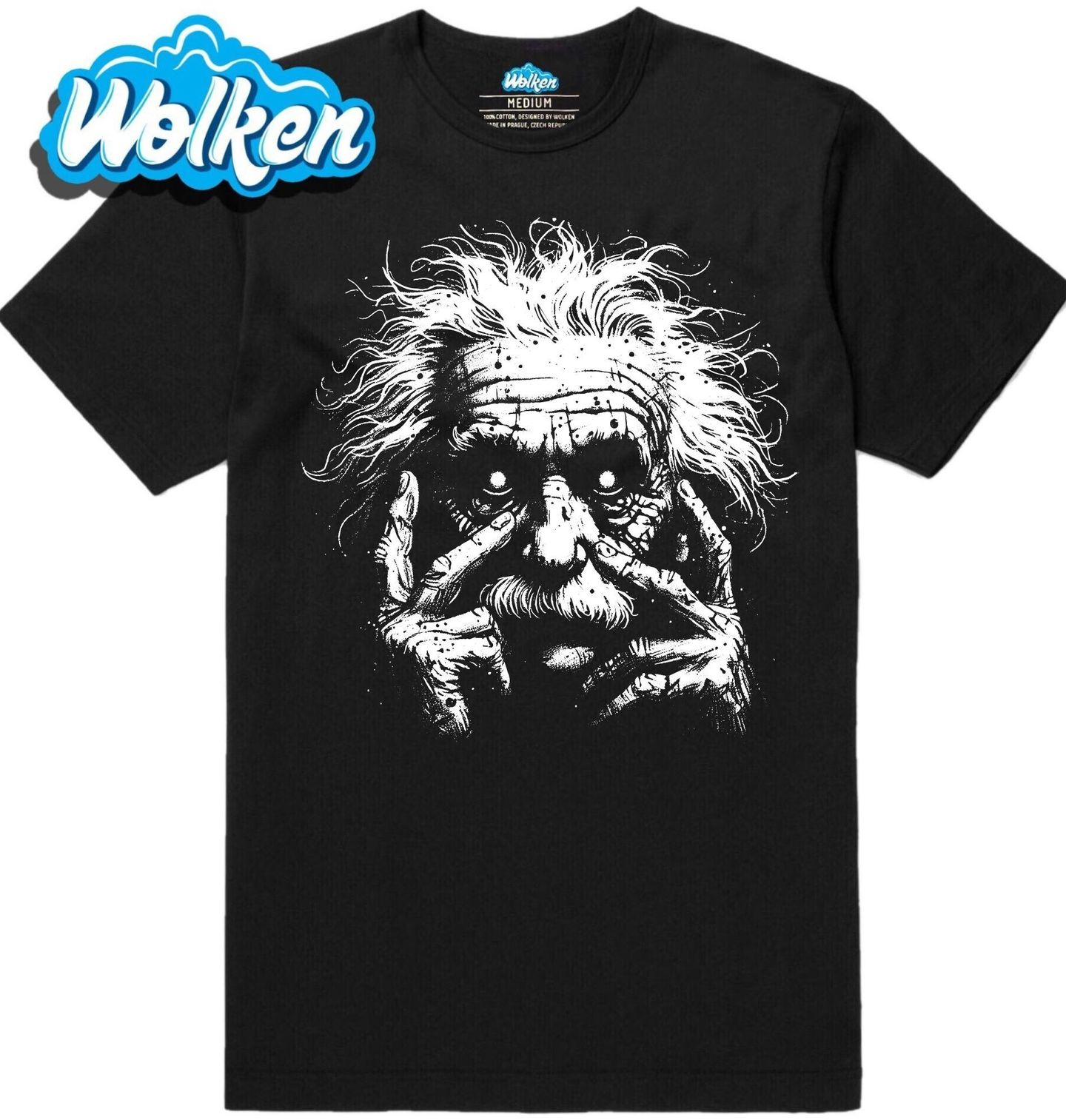 Pánské tričko Albert Einstein Temné Umění.jpg