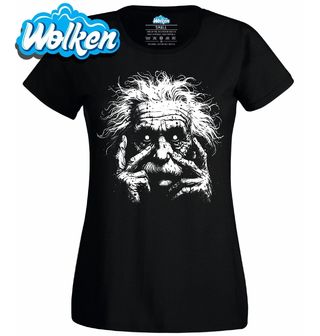 Dámské tričko Albert Einstein Temné Umění.jpg