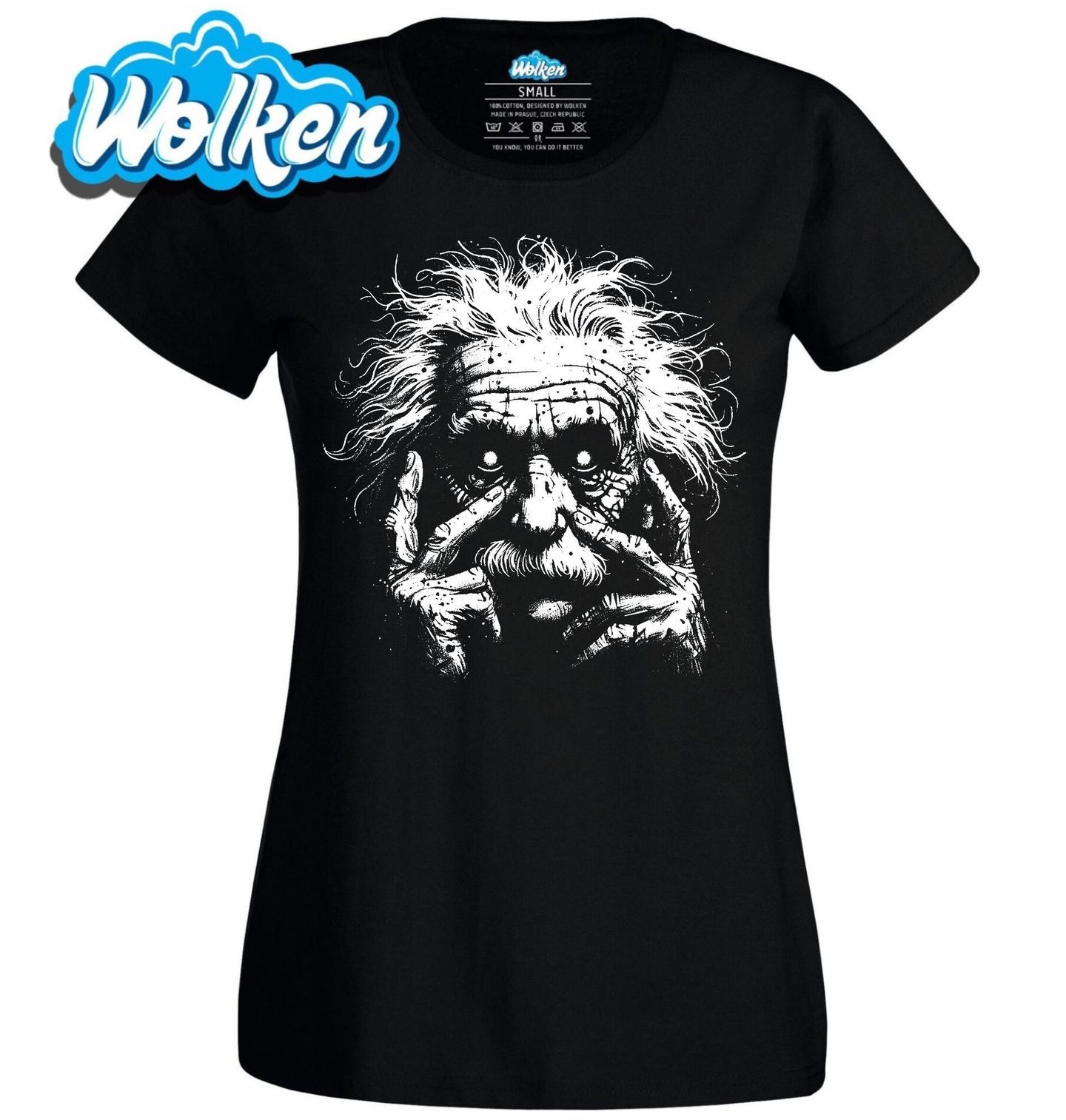 Dámské tričko Albert Einstein Temné Umění.jpg