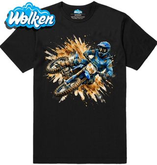 Pánské tričko Motokros Modrý Jezdec.jpg