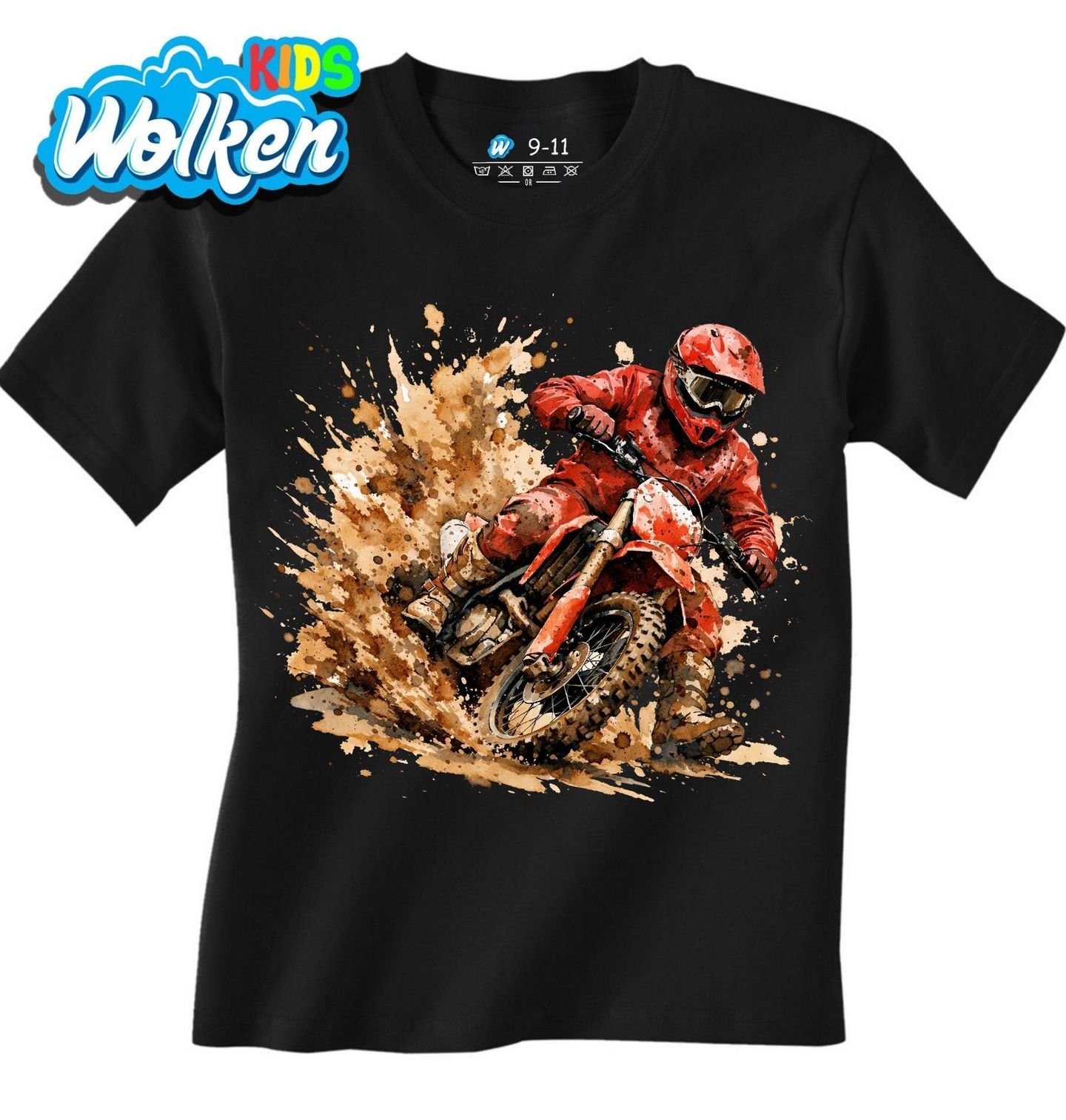 Dětské tričko Motokros Červený Jezdec.jpg