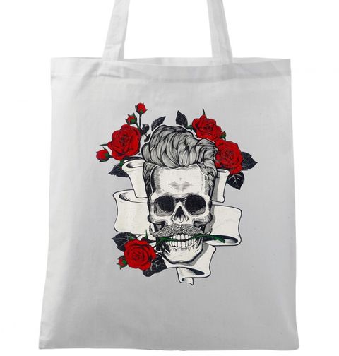 Obrázek produktu Bavlněná taška Lebka Roses Style