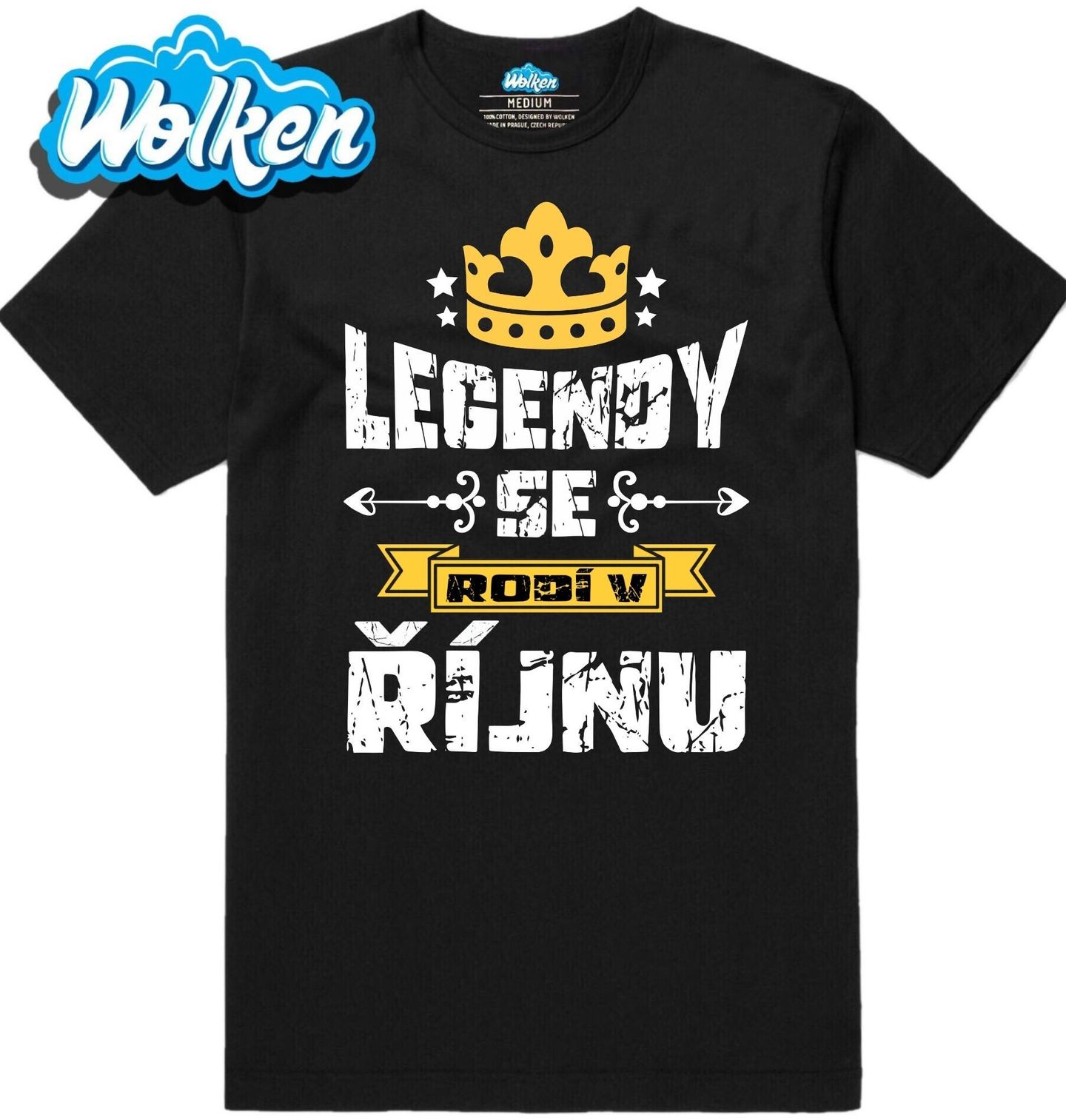 Pánské tričko Legendy se Rodí v Říjnu.jpg