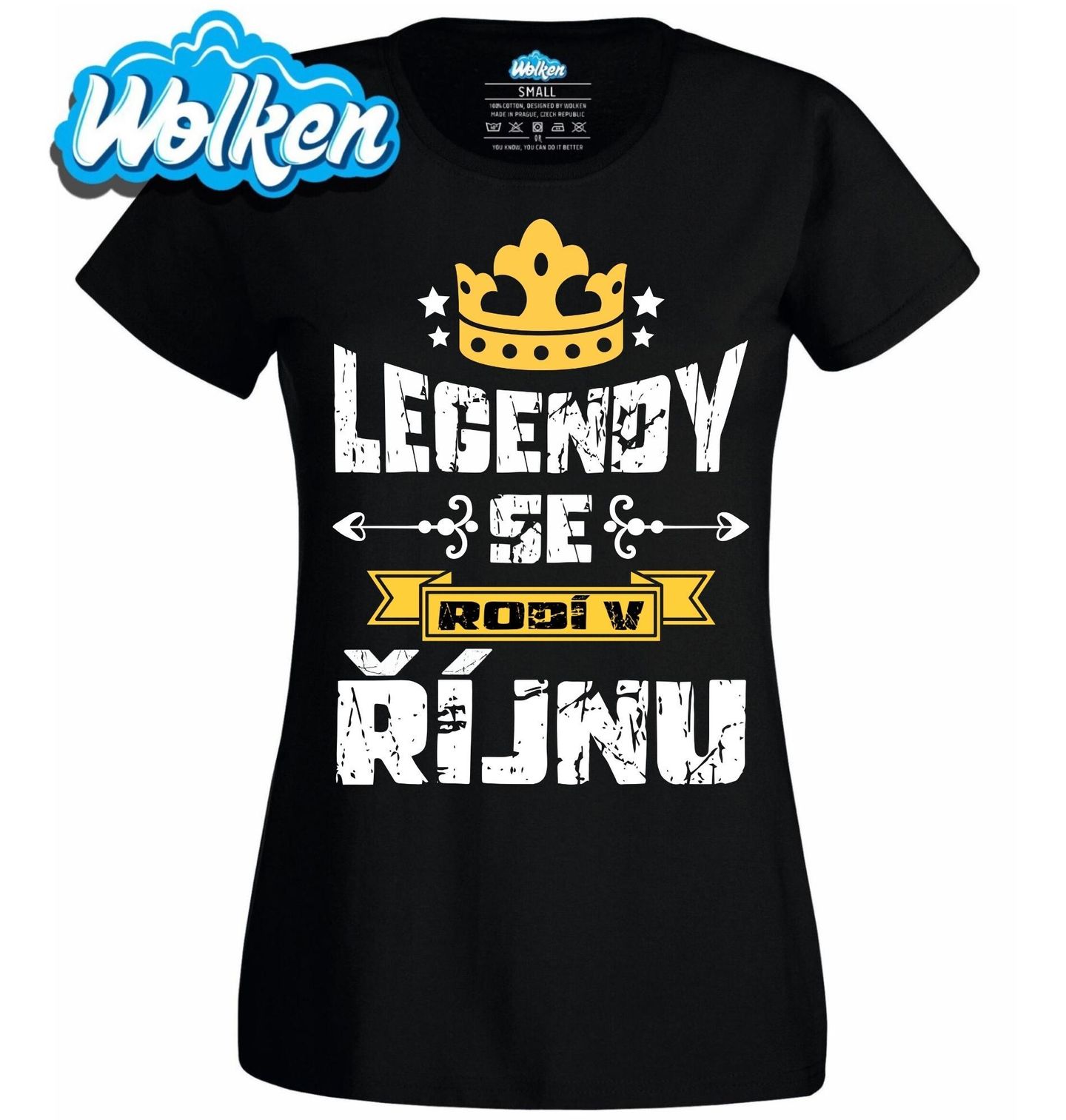 Dámské tričko Legendy se Rodí v Říjnu.jpg