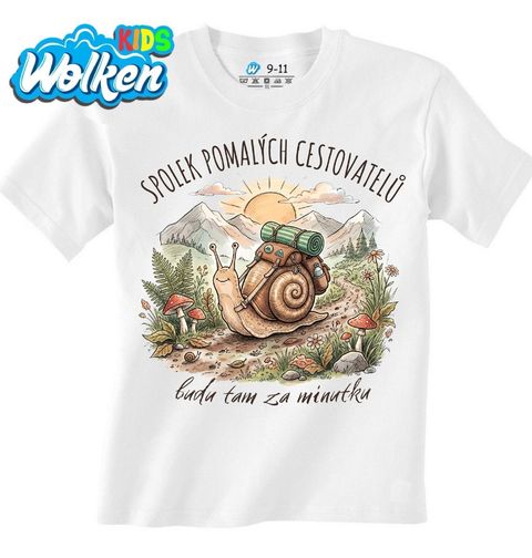 Obrázek produktu Dětské tričko Šnek Pomalý Cestovatel