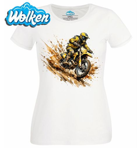 Obrázek produktu Dámské tričko Motokros Žlutá Energie