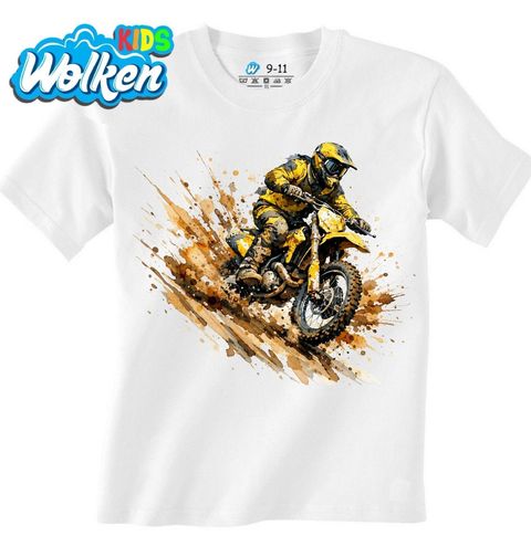 Obrázek produktu Dětské tričko Motokros Žlutá Energie