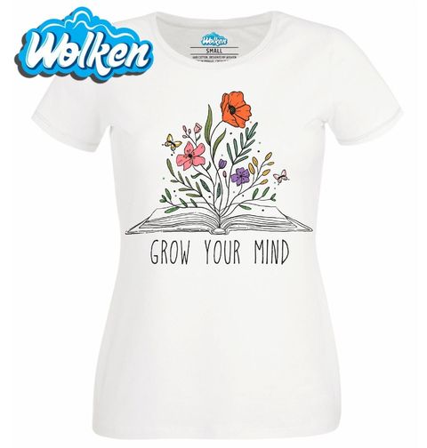 Obrázek produktu Dámské tričko Kniha Květin Grow Your Mind
