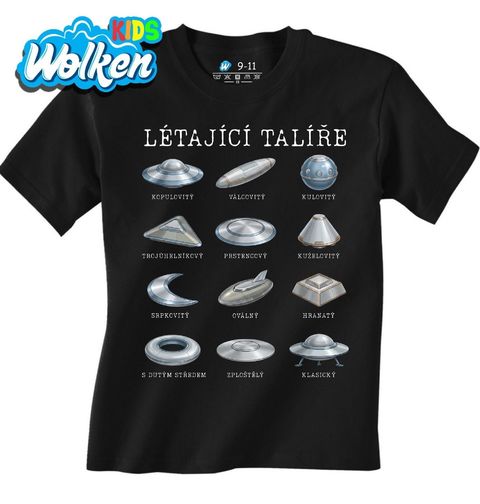 Obrázek produktu Dětské tričko Druhy Létajících Talířů UFO
