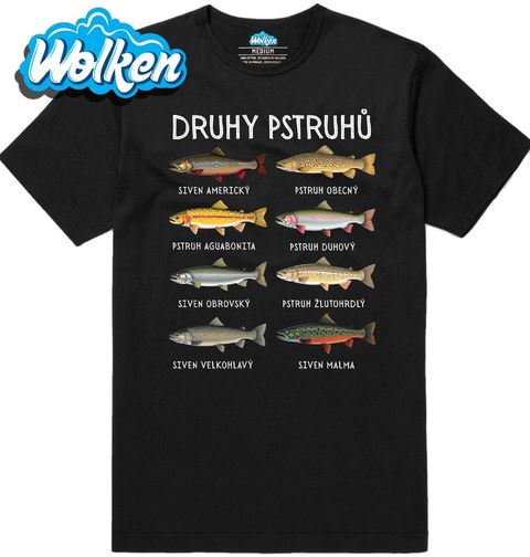 Obrázek produktu Pánské tričko Druhy Pstruhů a Sivenů