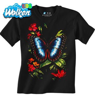 Dětské tričko Noční Křídla Motýla Morpho.jpg