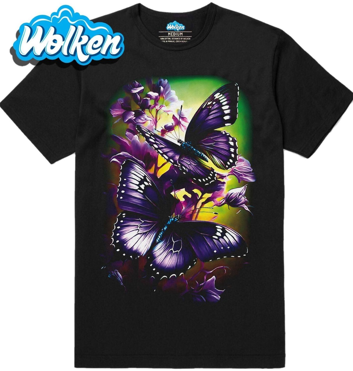 Pánské tričko Fialový Motýl Papilio.jpg