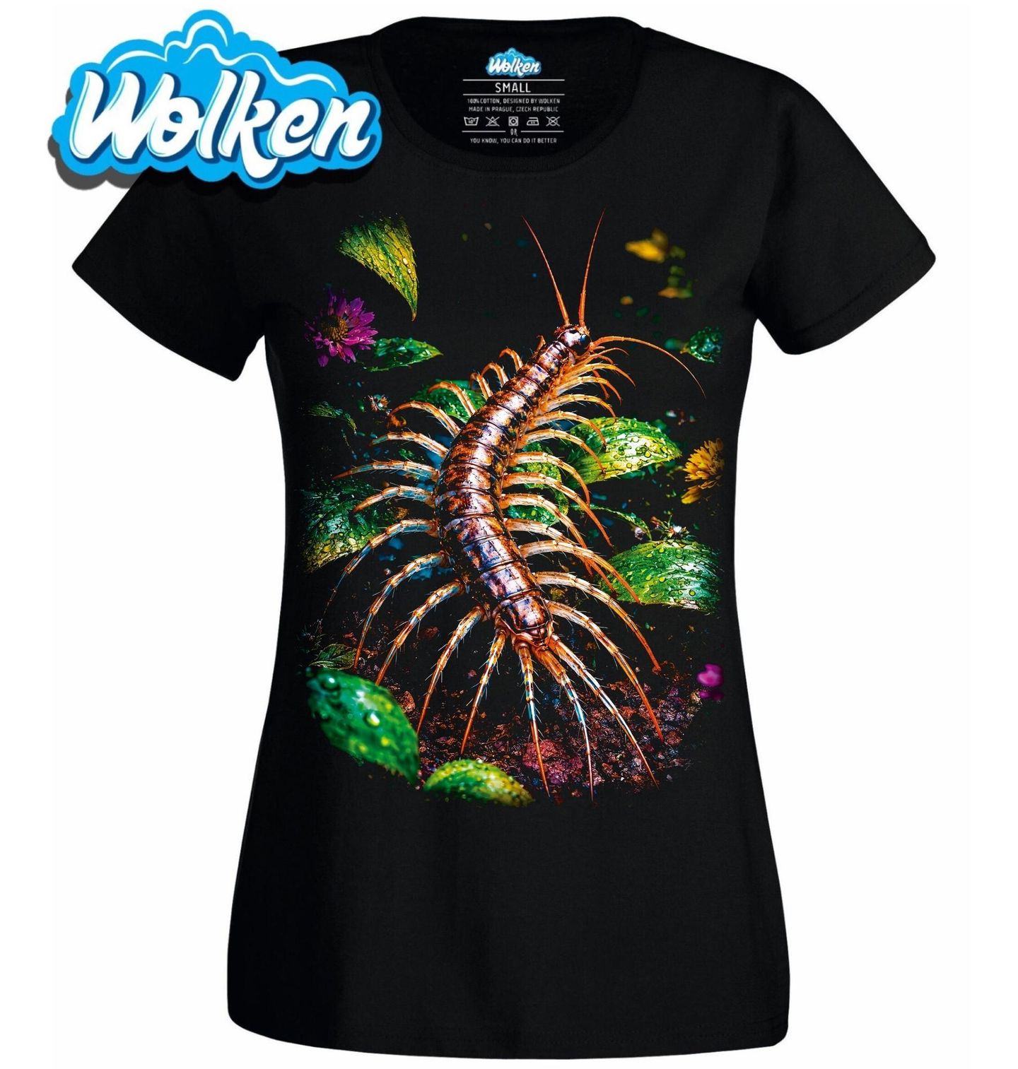 Dámské tričko Tropická Stonožka Scolopendra.jpg