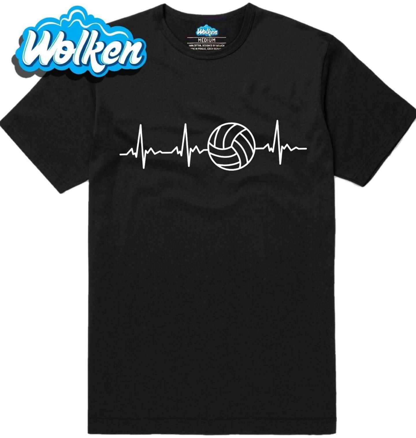 Pánské tričko Kardiogram a Volejbal (Skladem S-5XL).jpg
