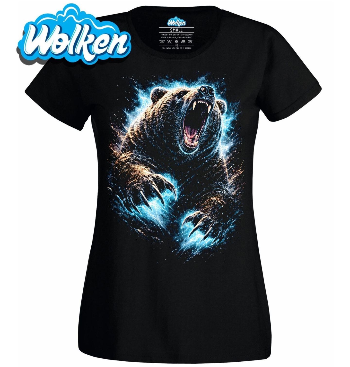 Dámské tričko Rozzuřený Medvěd Grizzly.jpg