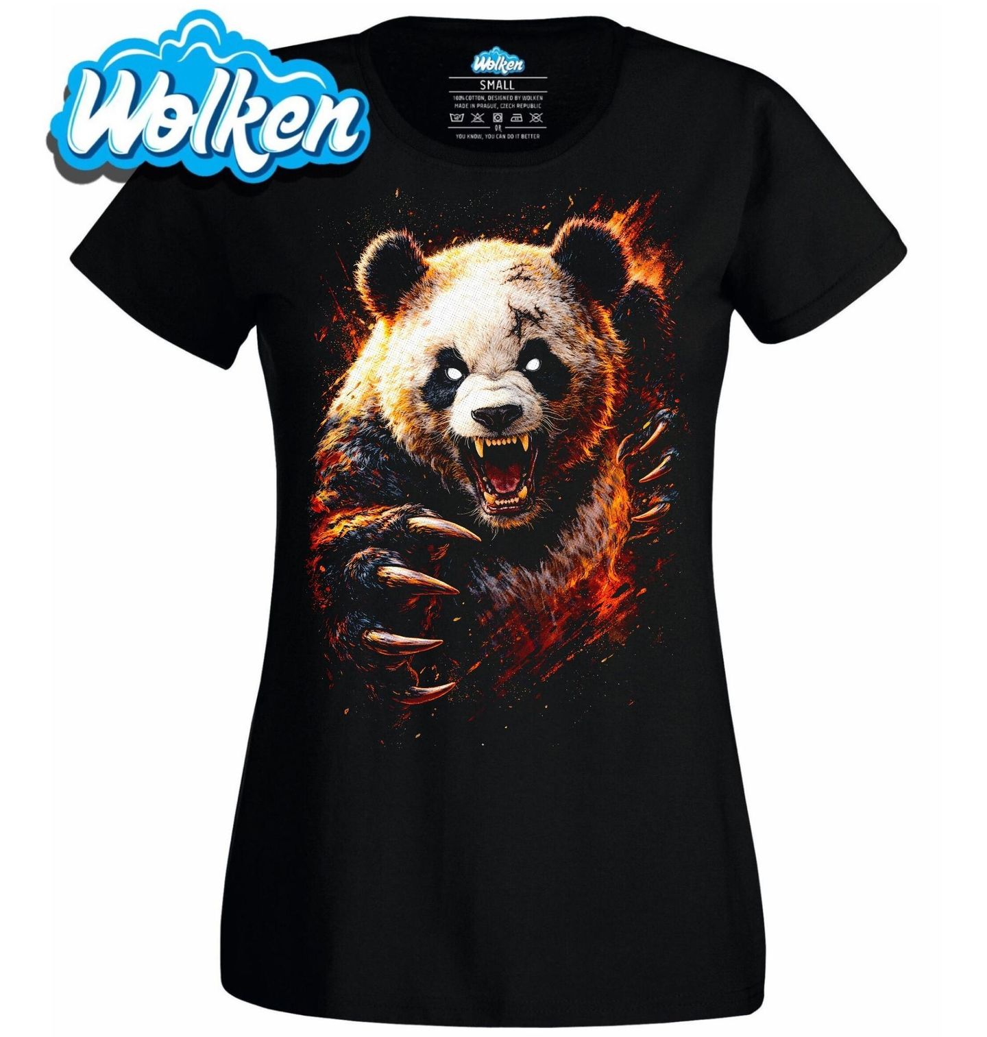 Dámské tričko Panda Velká v Útoku.jpg