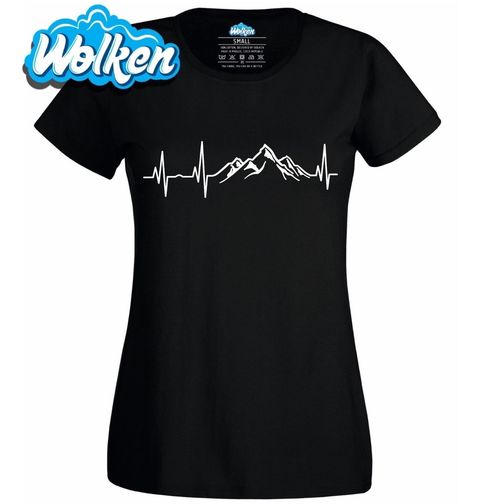 Obrázek produktu Dámské tričko Kardiogram a Hory