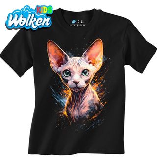 Dětské tričko Růžová Kočka Sphynx.jpg